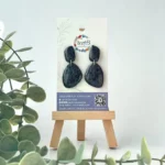 BLACK GLITTER PEBBLE